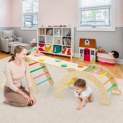 Triangle climbing set wooden - triangle,