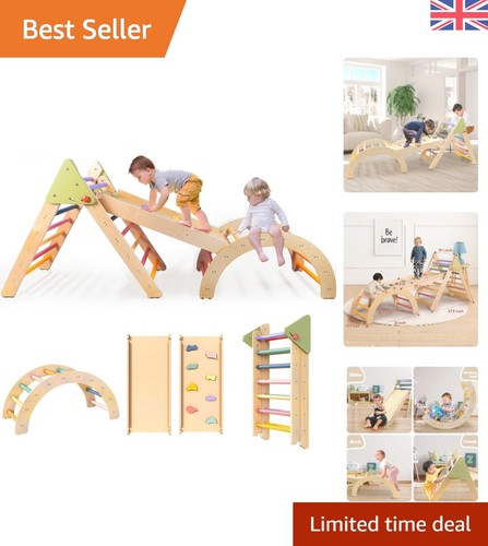 Wooden climbing frame - frame,